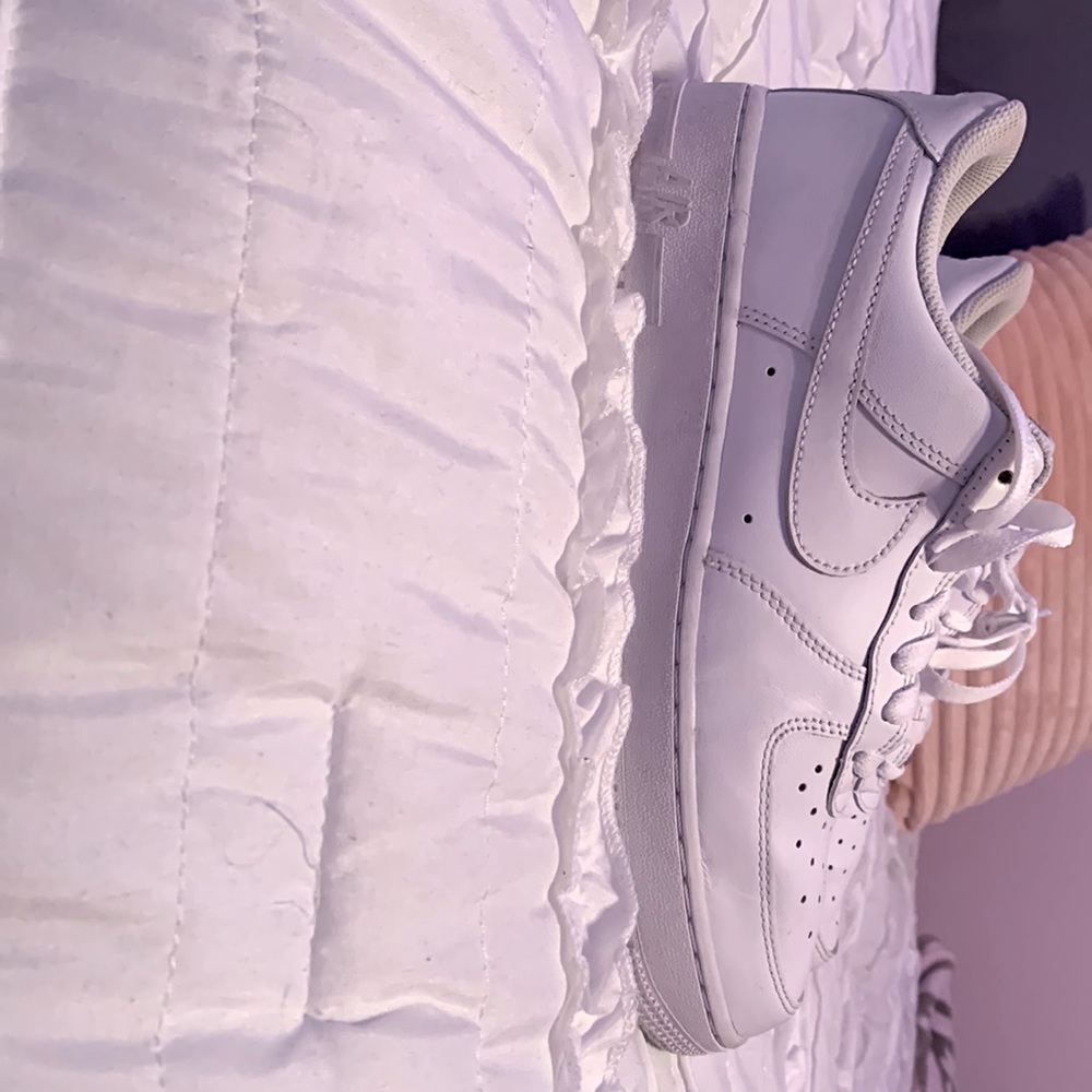white mens nike air force 1s.